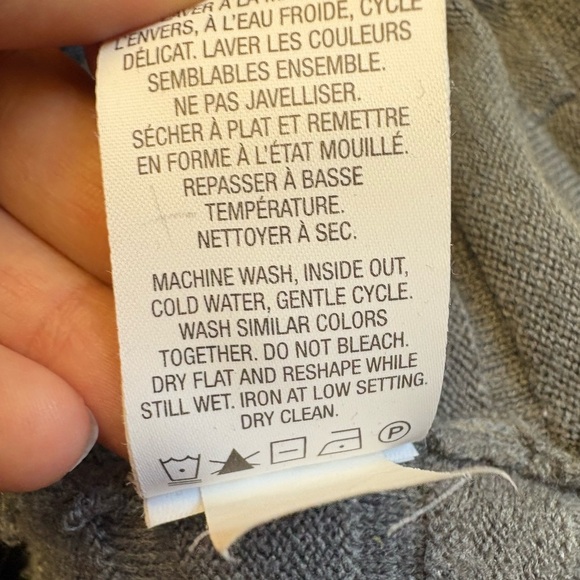 Reitmans V-neck knit stretchy comfort knee length Gray Dress women's size Medium - Picture 6 of 8